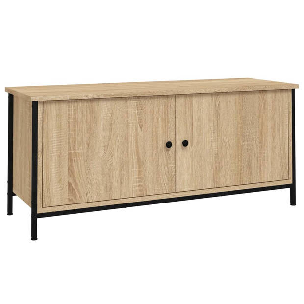 The Living Store Tv-meubel - Sonoma eiken - 102 x 35 x 45 cm - Duurzaam materiaal