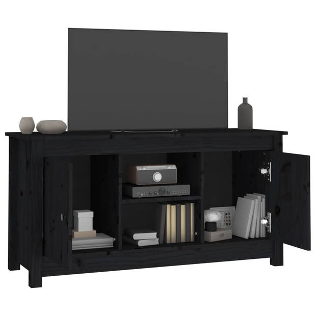 The Living Store Tv-kast Sage - Tv-kast - 103 x 36.5 x 52 cm - Massief grenenhout