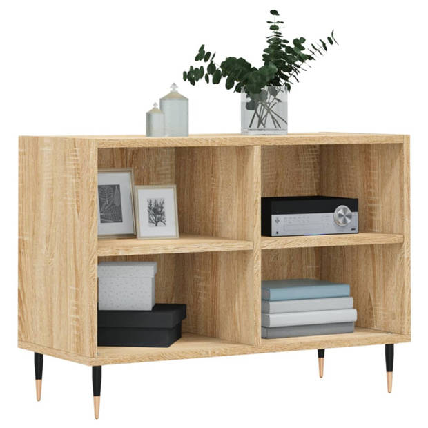 The Living Store Tv-meubel - Tv-kast - 69.5 x 30 x 50 cm - Sonoma eiken