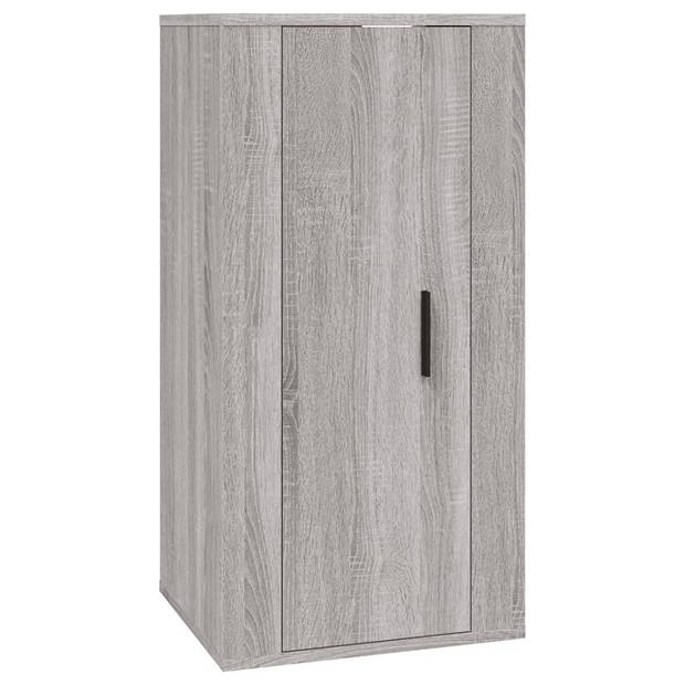 The Living Store TV-meubelset Trendy Grijs Sonoma Eiken - 1x 80x34.5x40cm - 2x 40x34.5x80cm