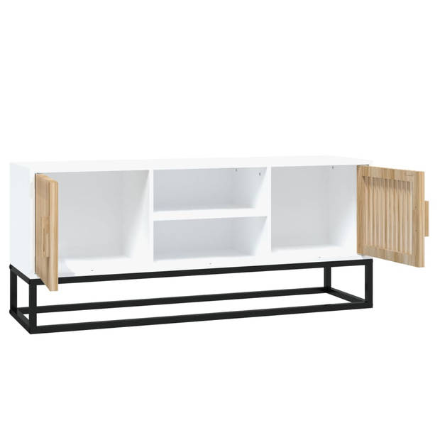 The Living Store Tv-meubel - Trendy en praktisch - 105 x 30 x 45 cm - Wit