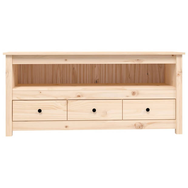 The Living Store TV-meubel Grenenhout - Landelijke stijl - 114 x 35 x 52 cm