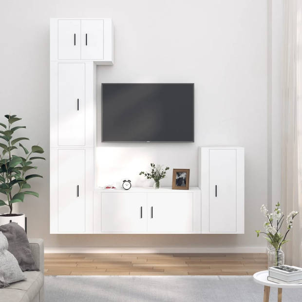 The Living Store TV-meubelset s - TV-meubel 57 x 34.5 x 40 cm - TV-meubel 40 x 34.5 x 80 cm - TV-meubel 100 x 34.5 x 40