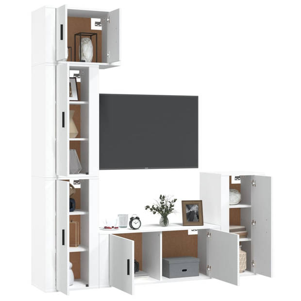 The Living Store TV-meubelset s - TV-meubel 57 x 34.5 x 40 cm - TV-meubel 40 x 34.5 x 80 cm - TV-meubel 100 x 34.5 x 40