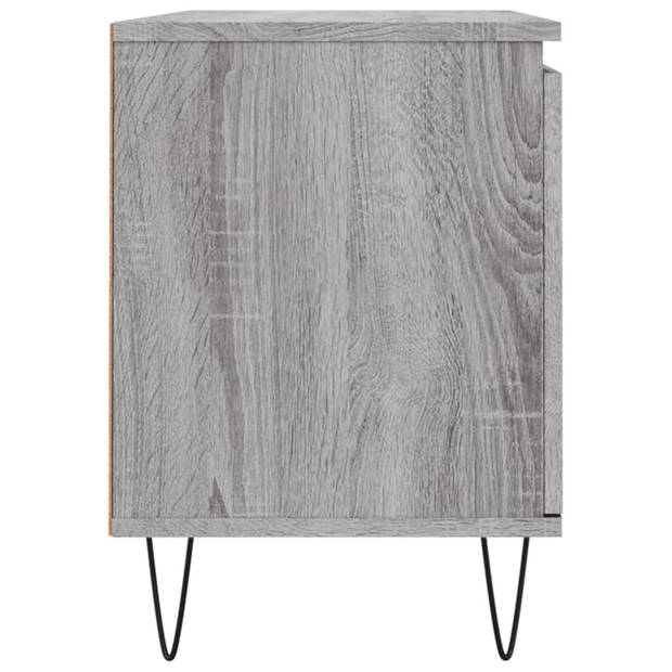 The Living Store Tv-meubel - Tv-kast - 104 x 35 x 50 cm - Grijs Sonoma Eiken