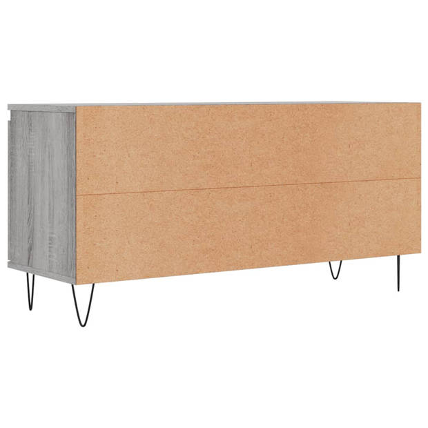 The Living Store Tv-meubel - Tv-kast - 104 x 35 x 50 cm - Grijs Sonoma Eiken