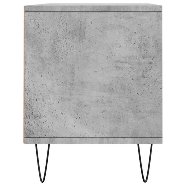The Living Store TV-meubel Betongrijs - 100 x 34.5 x 44.5 cm - Ruime opbergruimte