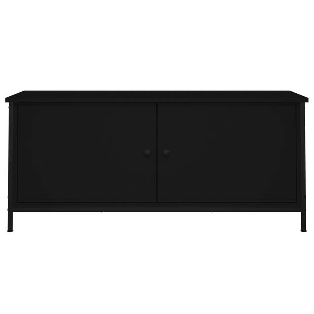 The Living Store Tv-meubel - Zwart - 102 x 35 x 45 cm - Duurzaam bewerkt hout
