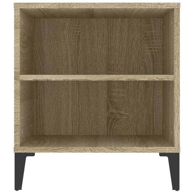 The Living Store TV-meubel Industrieel - Sonoma eiken - 102 x 44.5 x 50 cm