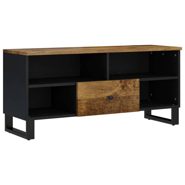 vidaXL Tv-meubel 100x33x46 cm massief mangohout en bewerkt hout