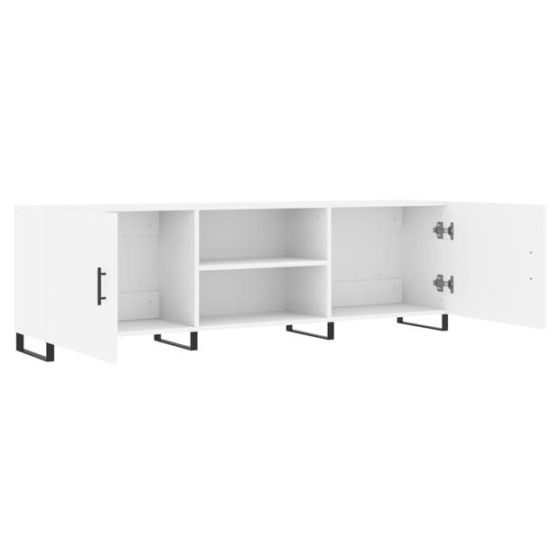 The Living Store TV-meubel Nordic - TV-meubels - 150x30x50 cm - wit