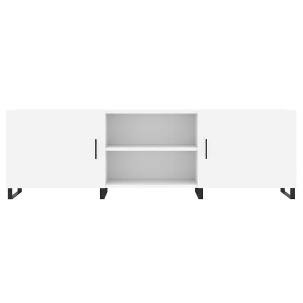 The Living Store TV-meubel Nordic - TV-meubels - 150x30x50 cm - wit