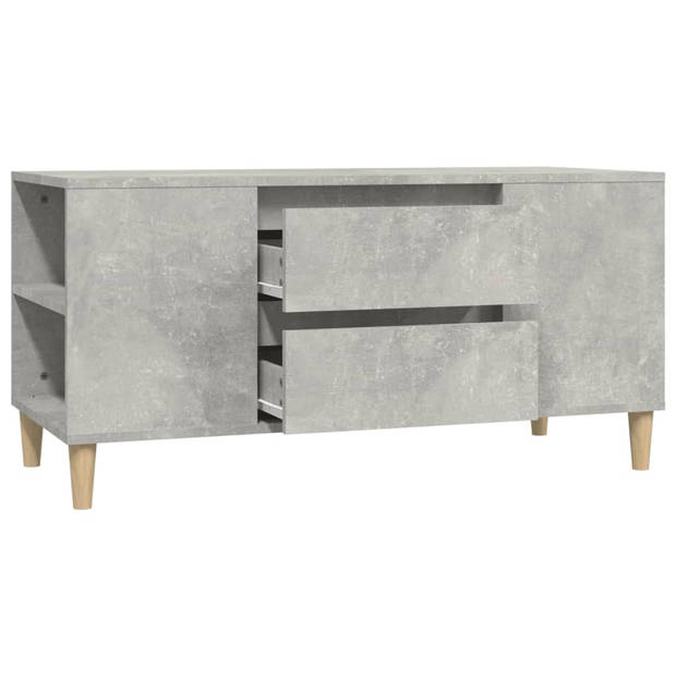 The Living Store TV-meubel - Scandinavische stijl - Bewerkt hout - 102 x 44.5 x 50 cm