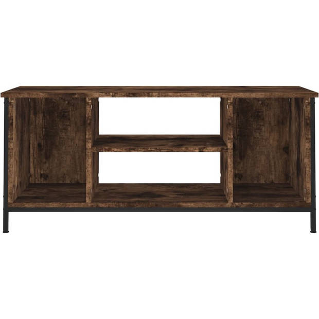 The Living Store TV-meubel - Televisiekast - 102 x 35 x 45 cm - Gerookt eiken