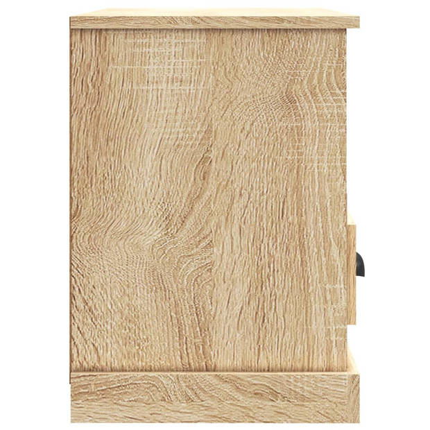 vidaXL Tv-meubel 80x35x50 cm bewerkt hout sonoma eikenkleurig