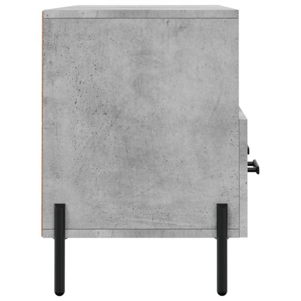 The Living Store TV-meubel Betongrijs 102x36x50 cm - opbergruimte en presenteerfunctie