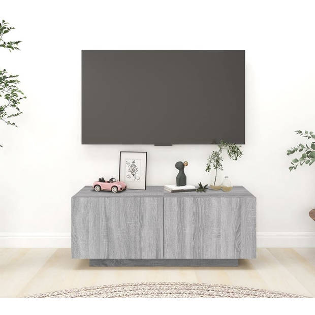 The Living Store TV-meubel Sonoma Eiken - 100x35x40 cm - Praktisch en Trendy