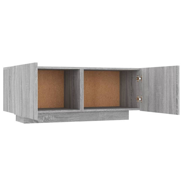 vidaXL Tv-meubel 100x35x40 cm bewerkt hout grijs sonoma eikenkleurig