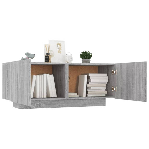 The Living Store TV-meubel Sonoma Eiken - 100x35x40 cm - Praktisch en Trendy