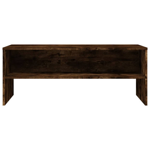 The Living Store TV-meubel Gerookt Eiken - 100x40x40 cm - Duurzaam hout