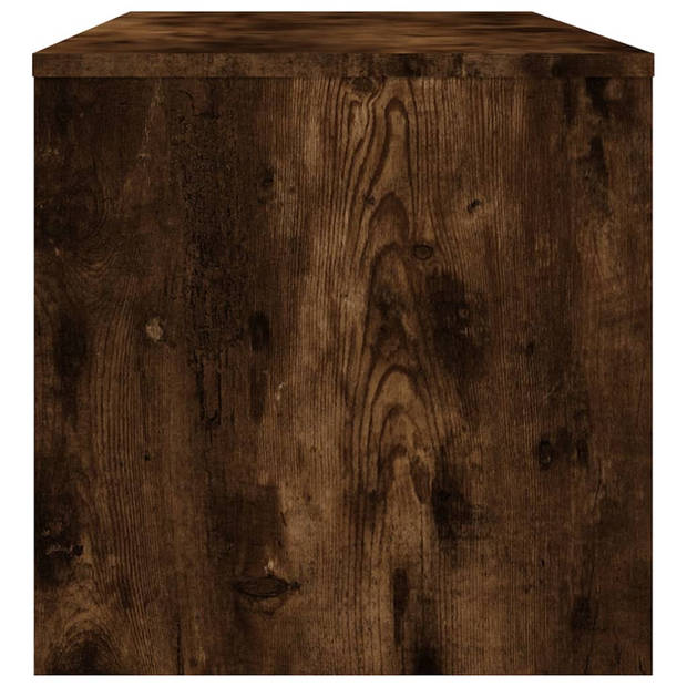 The Living Store TV-meubel Gerookt Eiken - 100x40x40 cm - Duurzaam hout