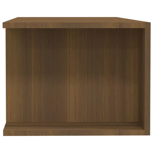 The Living Store TV-meubel Bewerkt hout - 135x39x30 cm - Bruineiken