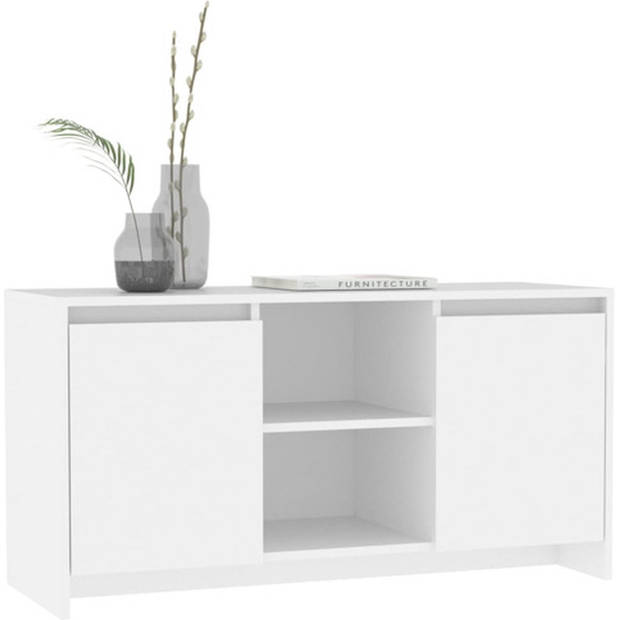 The Living Store Stereokast - Wit - 102 x 37.5 x 52.5 cm - Montage vereist