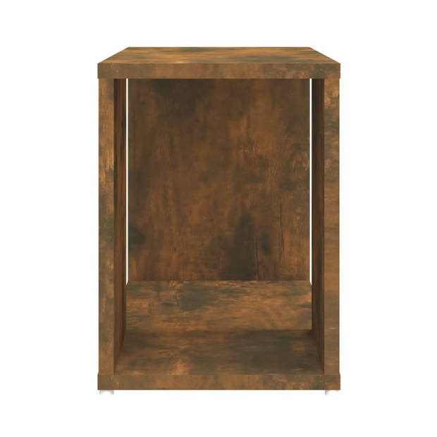 The Living Store tv-meubel bewerkt hout - gerookt eiken - 60 x 24 x 32 cm (B x D x H)