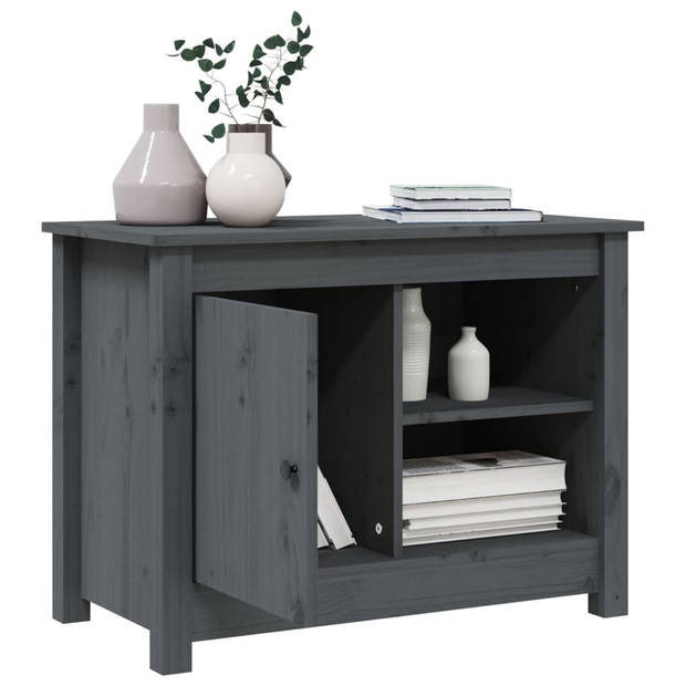 The Living Store Tv-meubel - - Houten - 70 x 36.5 x 52 cm - Grijs