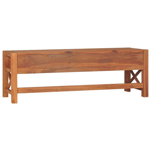 The Living Store Houten TV-meubel - Teakhout - 120 x 40 x 45 cm - Rustiek design