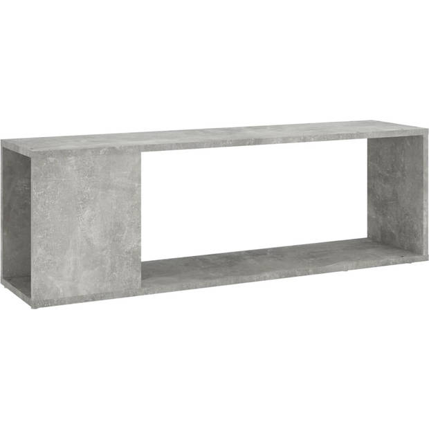 The Living Store TV-kast - Betongrijs - 100 x 24 x 32 cm - stevig en duurzaam