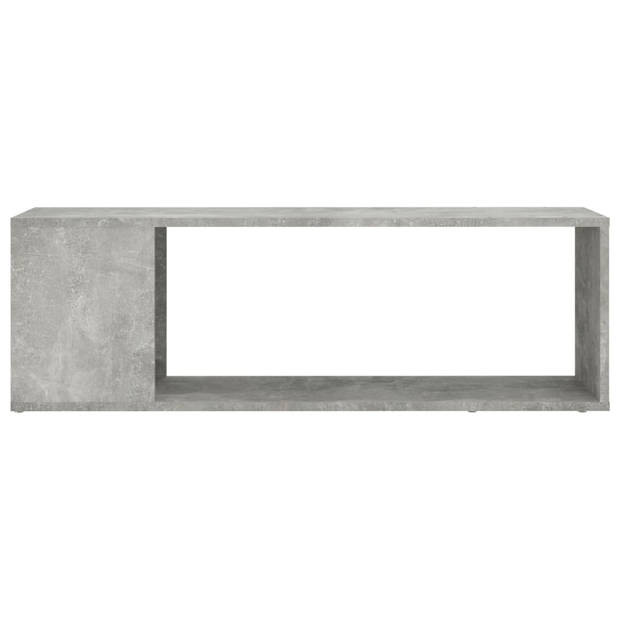 The Living Store TV-kast - Betongrijs - 100 x 24 x 32 cm - stevig en duurzaam