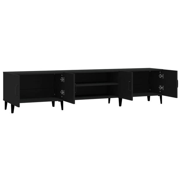 The Living Store TV-meubel - Trendy - Tv-kast - 180 x 31.5 x 40 cm - Zwart