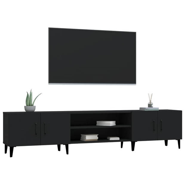 The Living Store TV-meubel - Trendy - Tv-kast - 180 x 31.5 x 40 cm - Zwart