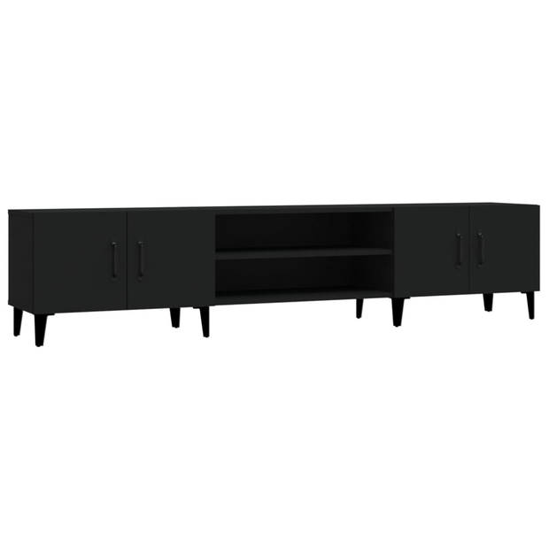 The Living Store TV-meubel - Trendy - Tv-kast - 180 x 31.5 x 40 cm - Zwart