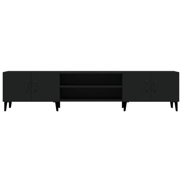 The Living Store TV-meubel - Trendy - Tv-kast - 180 x 31.5 x 40 cm - Zwart