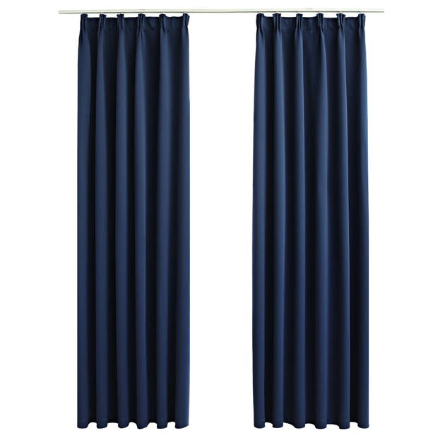 The Living Store Gordijn The Living Store - Gordijn - Polyester - 140 x 225 cm - Blauw