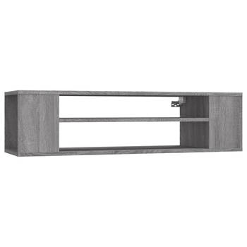 The Living Store Hangende Tv-kast - Grijs Sonoma Eiken - 100x30x26.5 cm