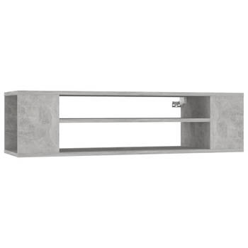 The Living Store Hangend TV-meubel - betongrijs - 100 x 30 x 26.5 cm - duurzaam en elegant