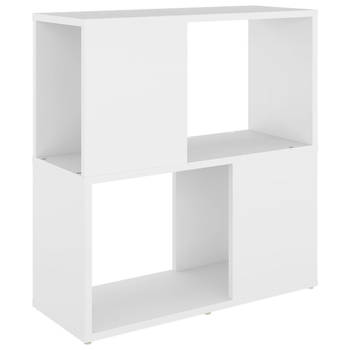 The Living Store Boekenkast - Wit - 60x24x63 cm - Bewerkt hout