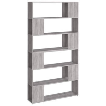 The Living Store Boekenkast - Meubel - 100 x 24 x 188 cm - Grijs Sonoma Eiken