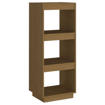 The Living Store Boekenkast Honey Massief Grenenhout 40x35x103 cm - 3 Vakken