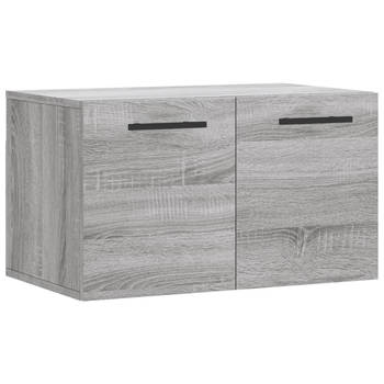 The Living Store Zwevende Wandkast - Grijs Sonoma Eiken - 60 x 36.5 x 35 cm - Duurzaam bewerkt hout