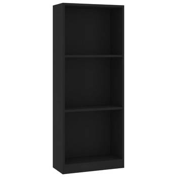 The Living Store Boekenkast - Hoge - 40 x 24 x 108 cm - Zwart