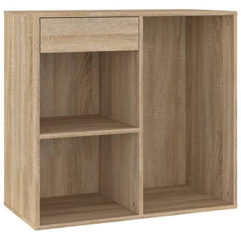 The Living Store Cosmeticakast - Sonoma Eiken - 80 x 40 x 75 cm - Stevig en praktisch design