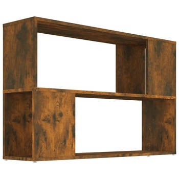 The Living Store Boekenkast - 100 x 24 x 63 cm - Gerookt Eiken