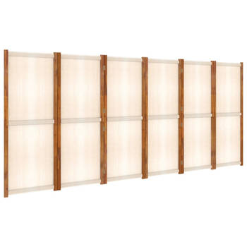 The Living Store Room Divider - Acaciahout - 420 x 180 cm - crèmewit