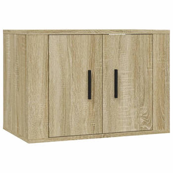 The Living Store Wandmeubel TV-kast - Sonoma eiken - 57 x 34.5 x 40 cm (B x D x H)