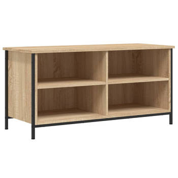 The Living Store TV-kast - Sonoma eiken - 100 x 40 x 50 cm - Duurzaam hout en ijzer