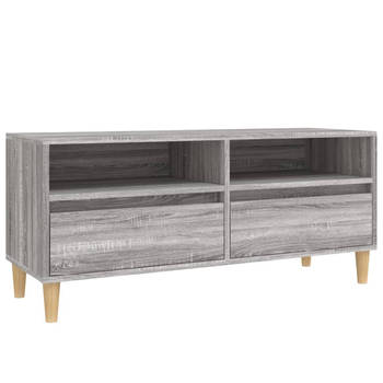 The Living Store TV-Kast - Klassiek - 100x34.5x44.5 cm - Grijs Sonoma Eiken